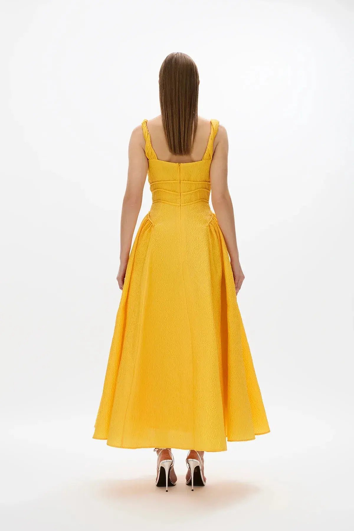 Rachel Gilbert Sophia Strap Yellow Size AU 8 photo 3