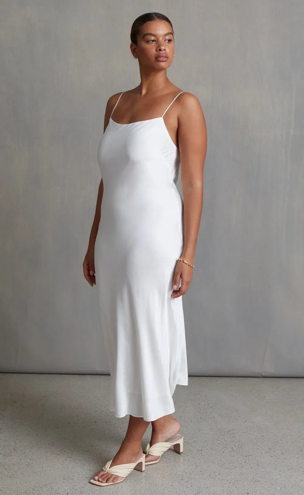 Bec & Bridge Classic Midi Dress White Size 12 photo 2