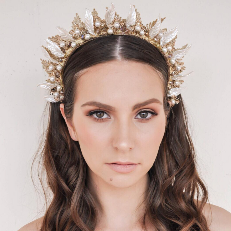 Ashlee Lauren Mini Amber Jewel Crown photo 3