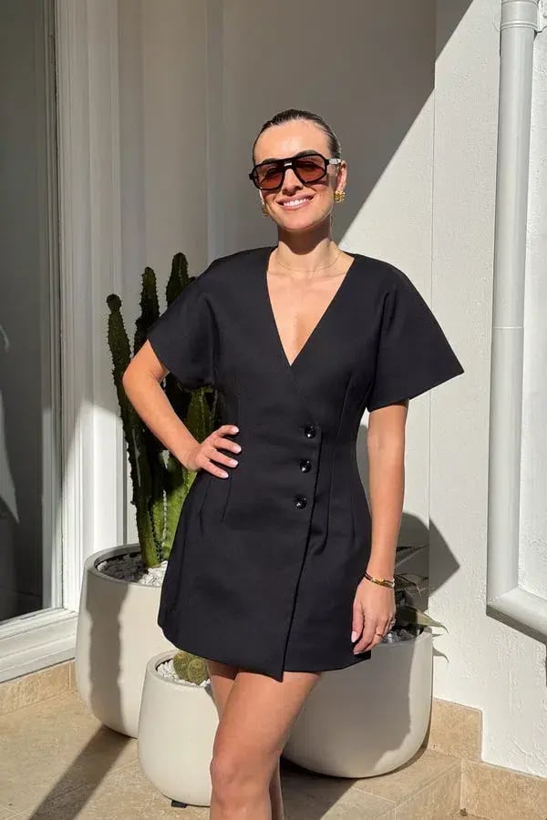 Sneaky Link Sophia Mini Dress in Black Size M / AU 10 photo 2