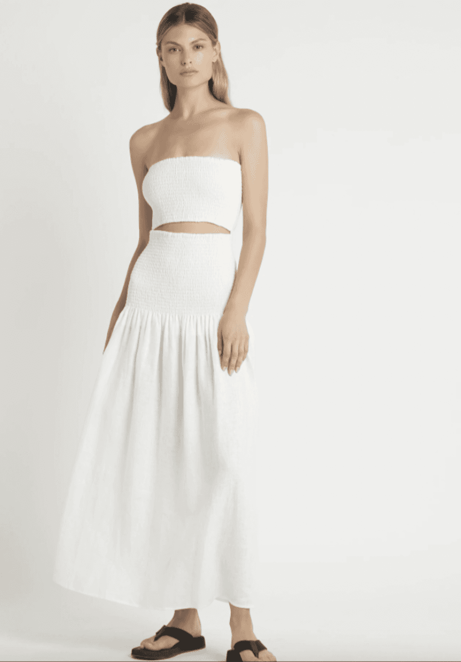 Sir The Label Madelyn Midi White Size 1 | AU 8 photo 2