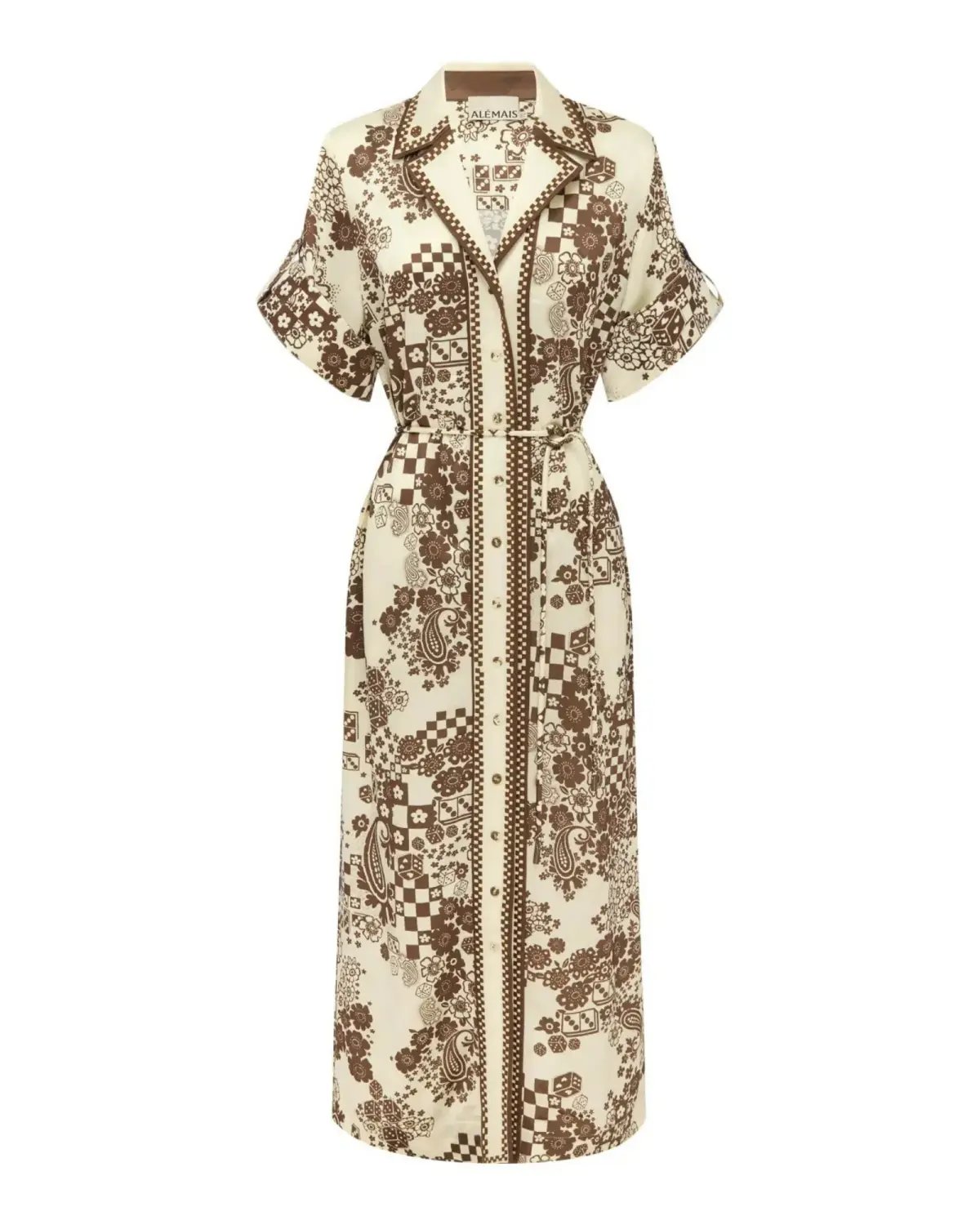 Alemais Vinnie Shirtdress Print Size AU 14 photo 5