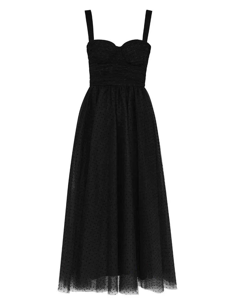 Zimmermann Tulle Midi Dress Black Size 0P / Size AU 6 photo 4