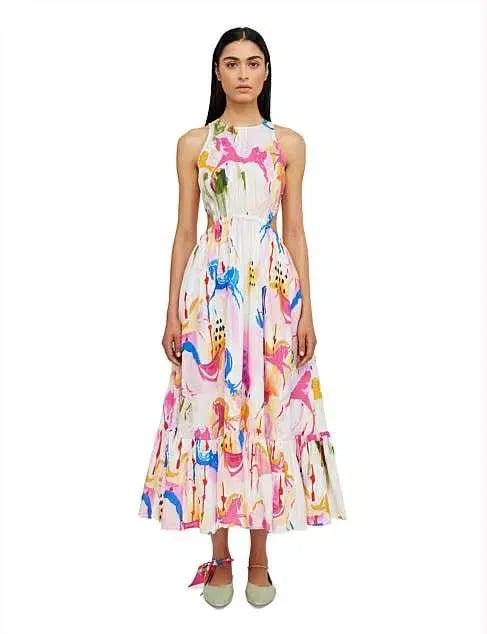 Leo Lin Carousel cut out maxi dress size 8 photo 3