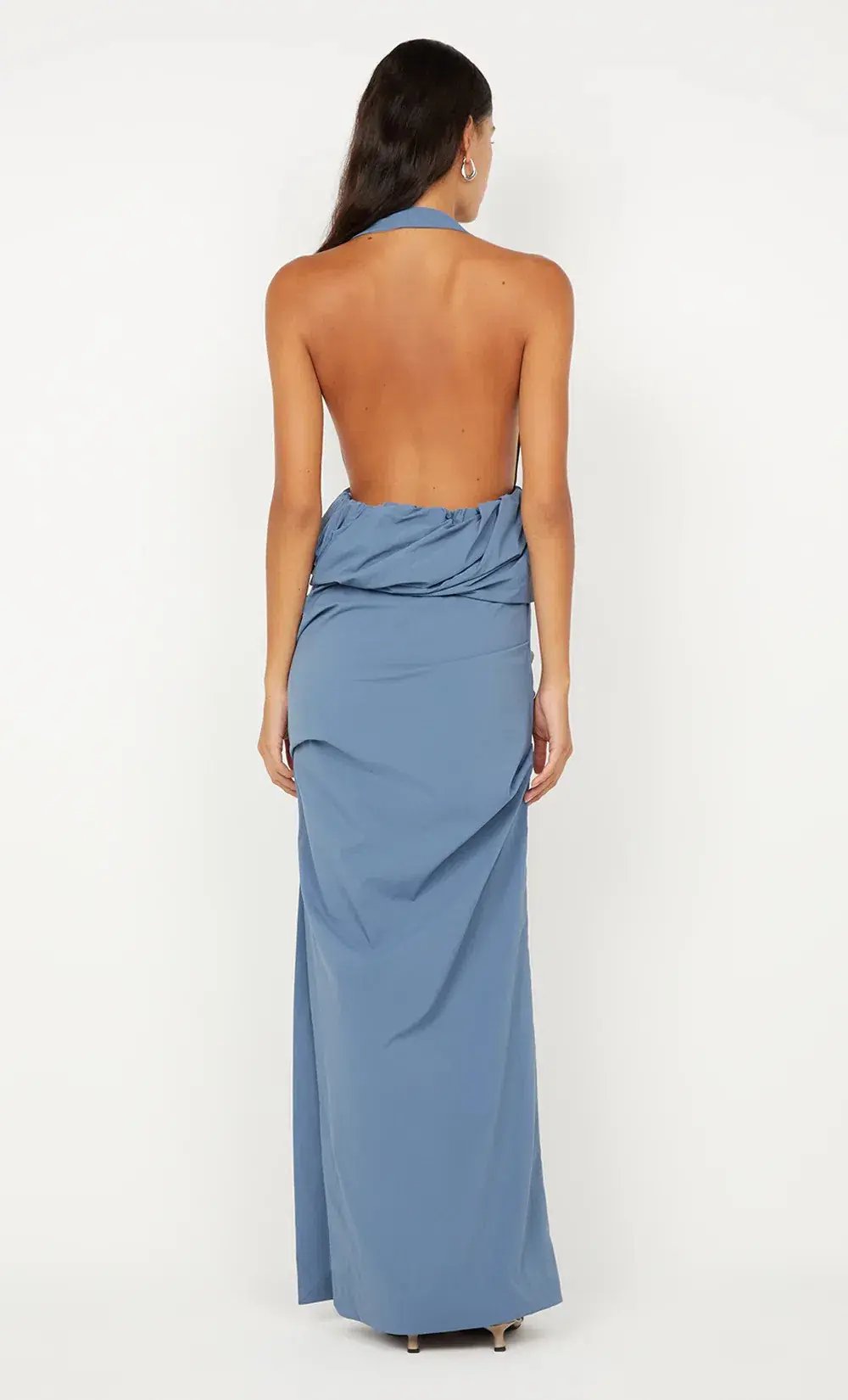 Bec & Bridge Priscilla Bubble Maxi Dress Steel Blue Size 8 photo 2