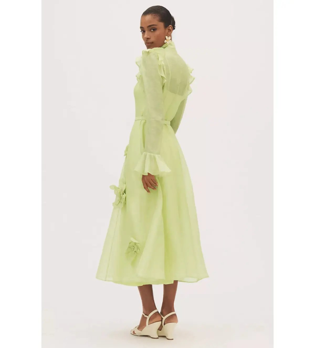 Leo Lin Katrina Butterfly Midi in Green  Size AU  8 photo 3