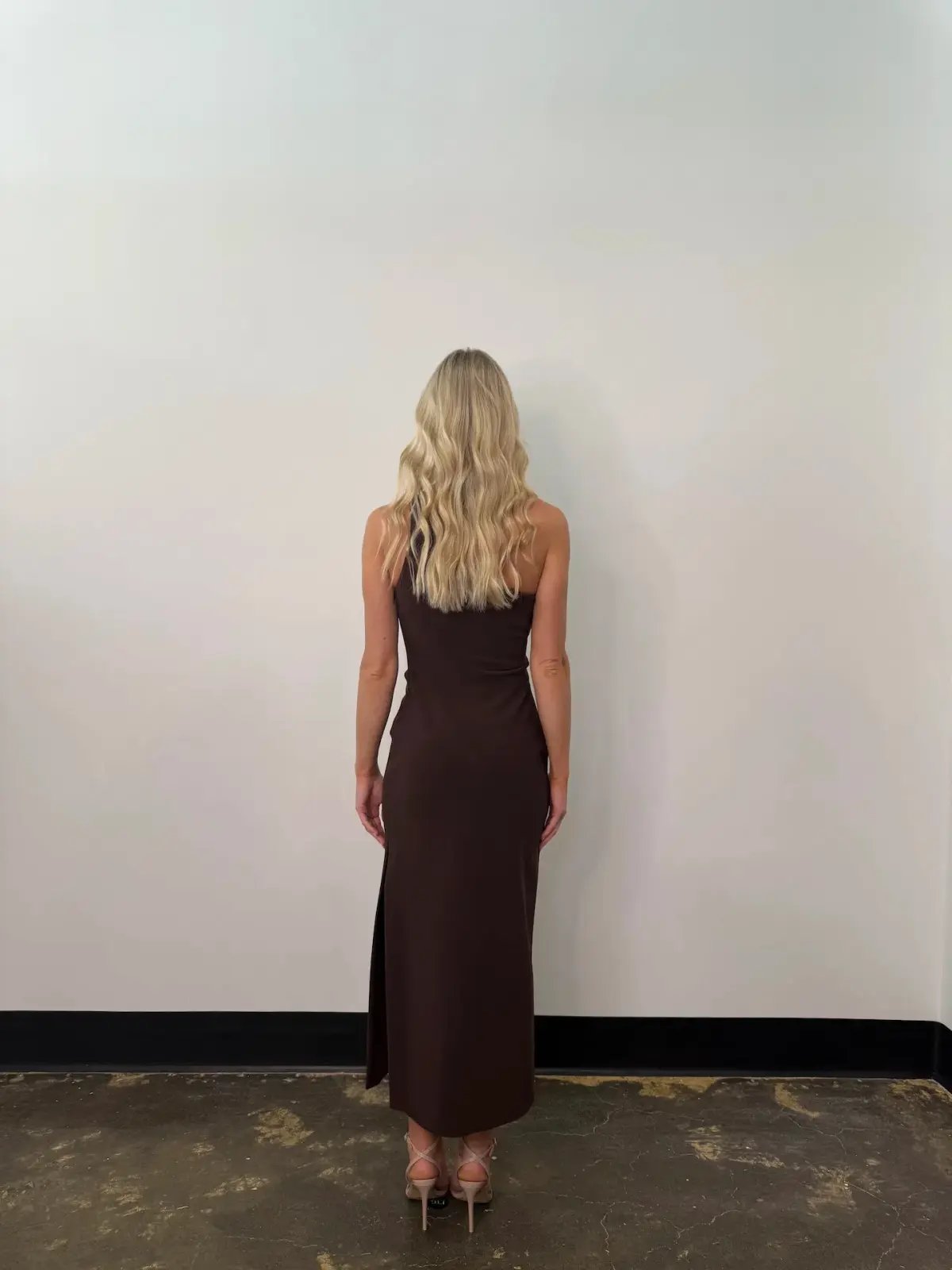 Bec & Bridge Ariven Asym Midi Dress in Dark Chocolate Size 10 photo 4