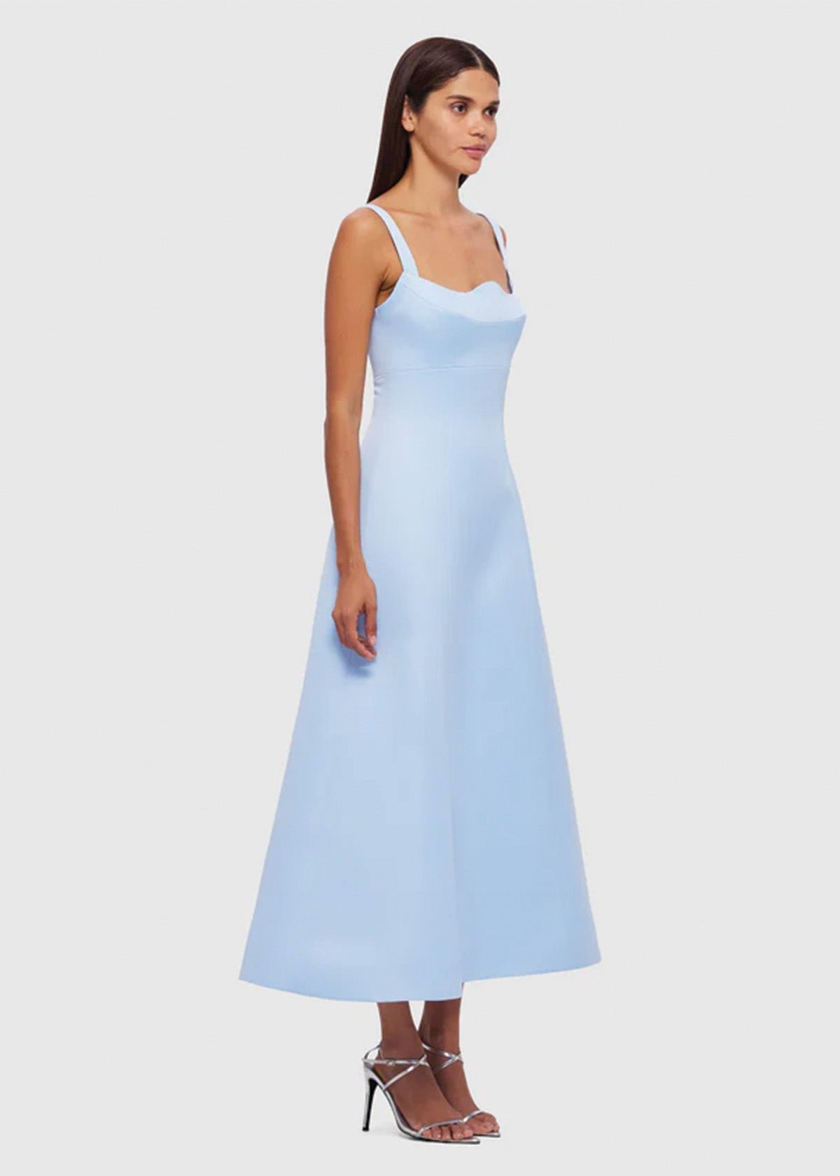 Odette Midi Dress in Sky Blue photo 3