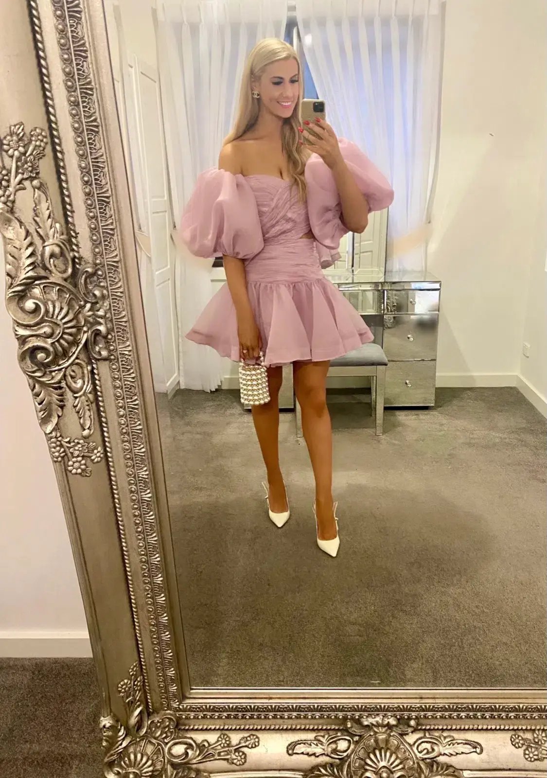 Aje Myriad Cut Out Mini Dress  Pink Size 12 photo 9