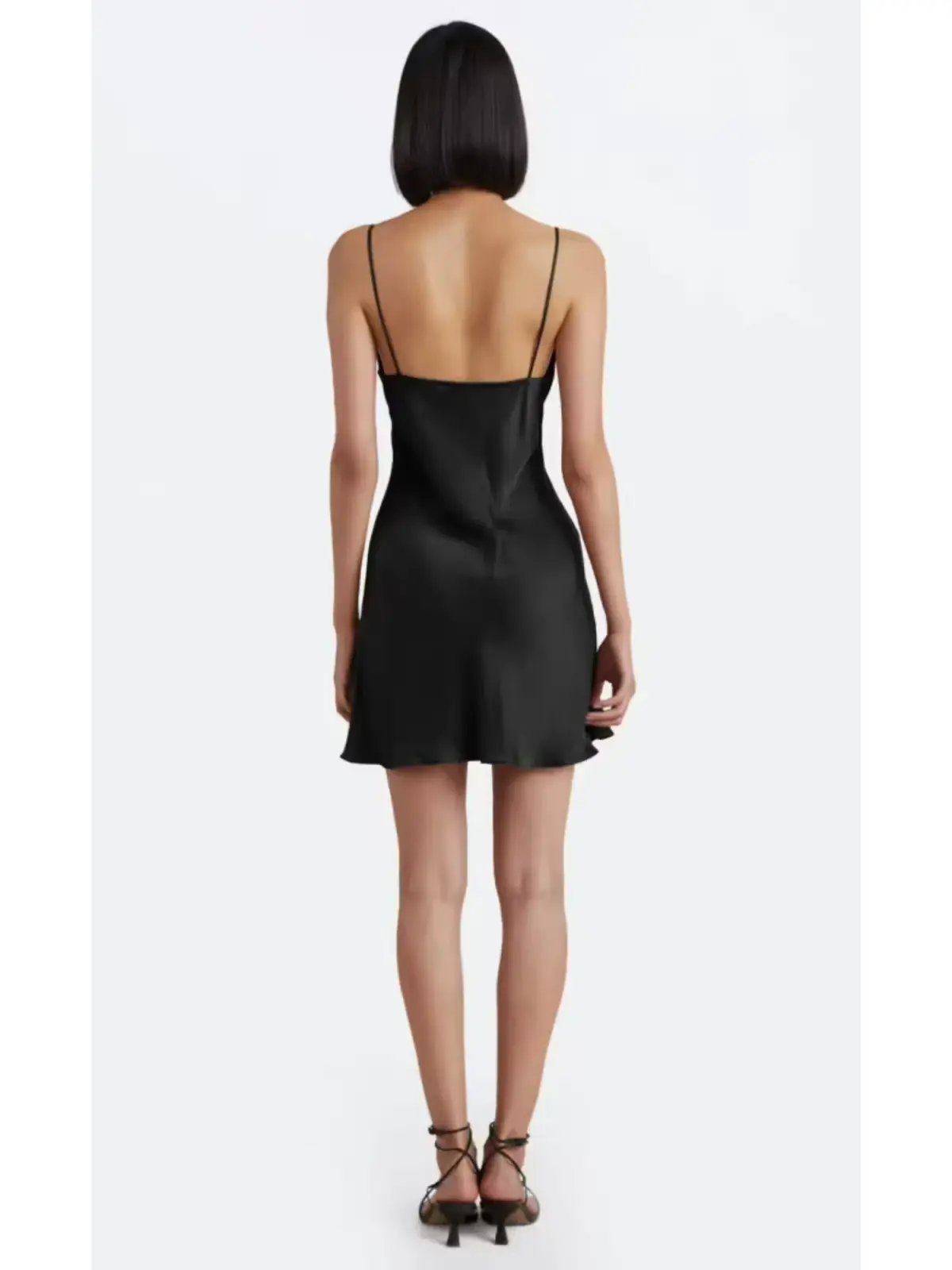 Bec & Bridge Amber V Mini Dress Black Size AU 6 photo 3