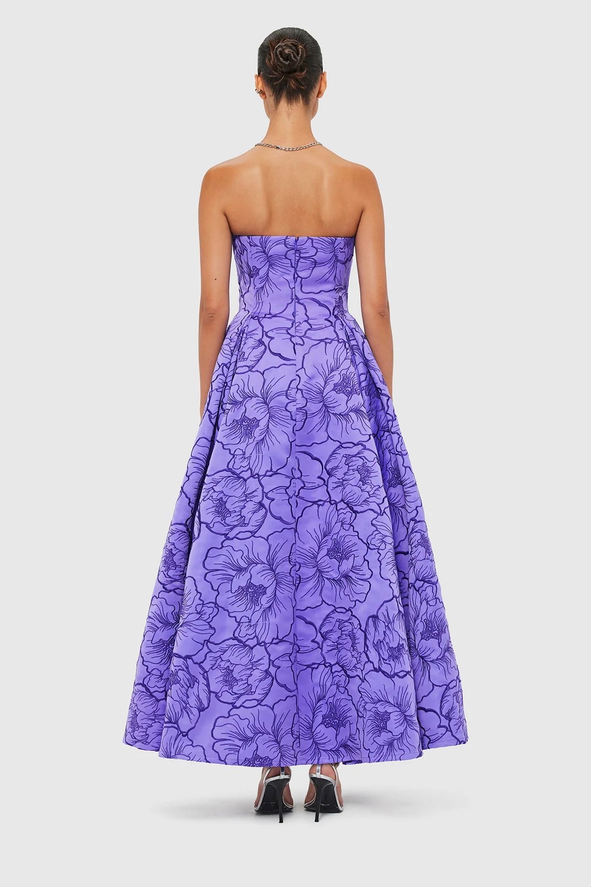 LEO LIN NORA BUSTIER MAXI DRESS - LAVENDER photo 5