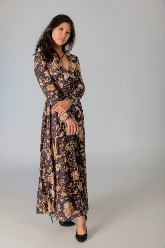 Zimmermann Veneto Ruffle-Trimmed Linen Maxi Dress Floral-Print Size 0/Au 8 photo 3