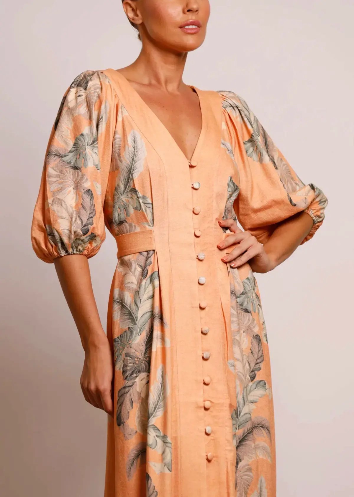 Pasduchas Horizon Midi Dress Earth Size 10 photo 3