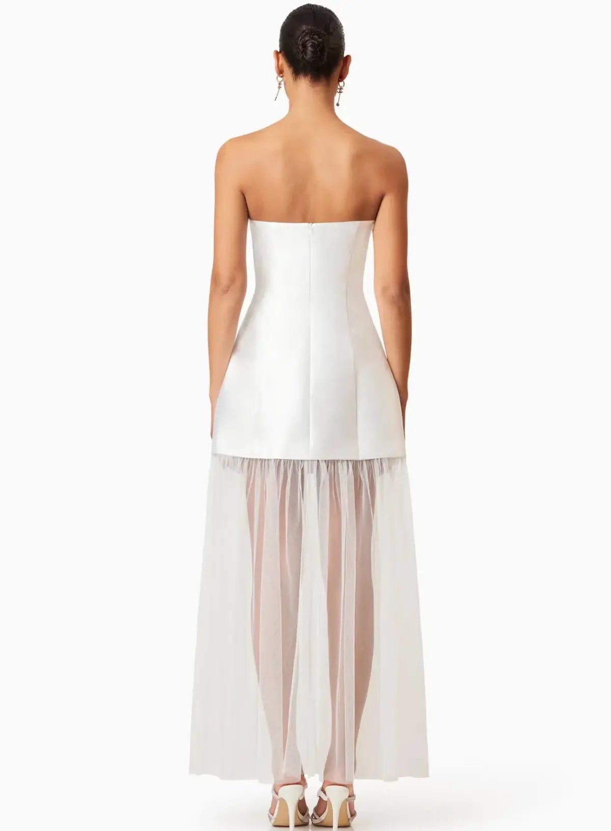 Elliatt Oleander Strapless Maxi Dress White Size S / AU 8 photo 3