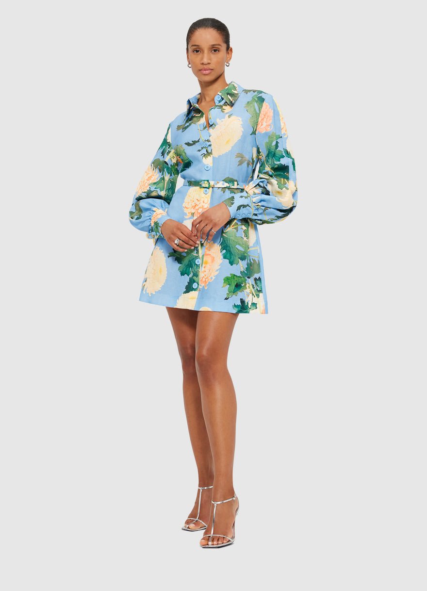 Leo Lin Luminous Linen Mini Dress photo 4