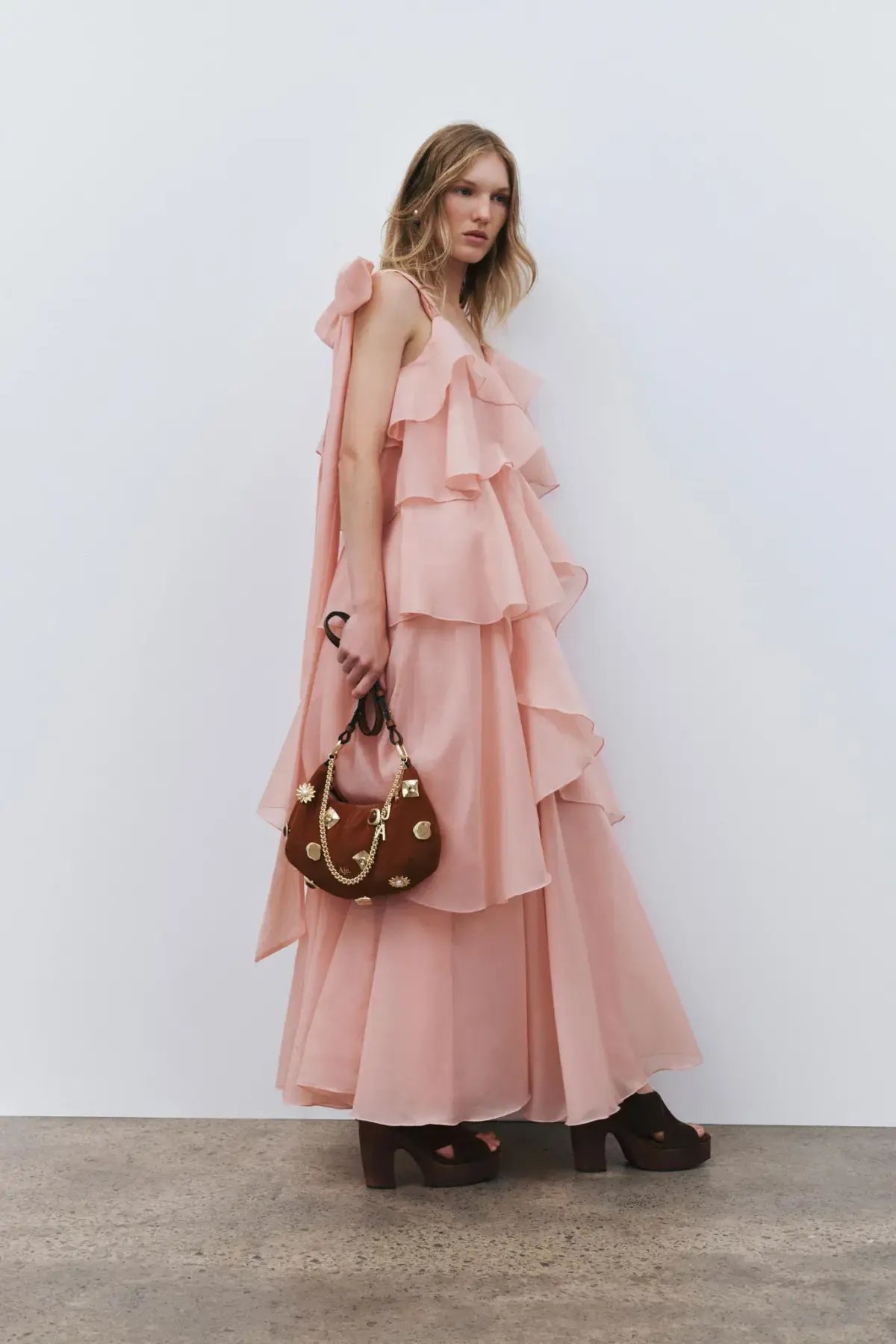 Aje Gracie Maxi Dress in Muted Rose Size 8 photo 3