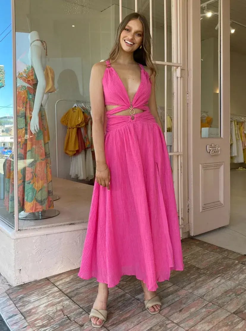 Issy Hoops Dress in Blossom Pink Size 8 photo 6