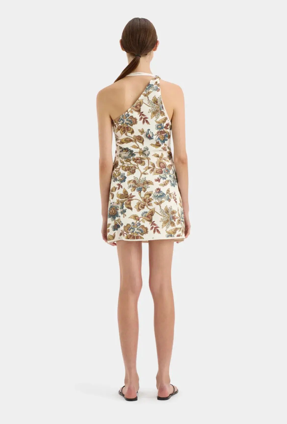 SIR the Label Eleanora Asymmetrical Mini Viola Print Size 0 / AU 6 photo 4