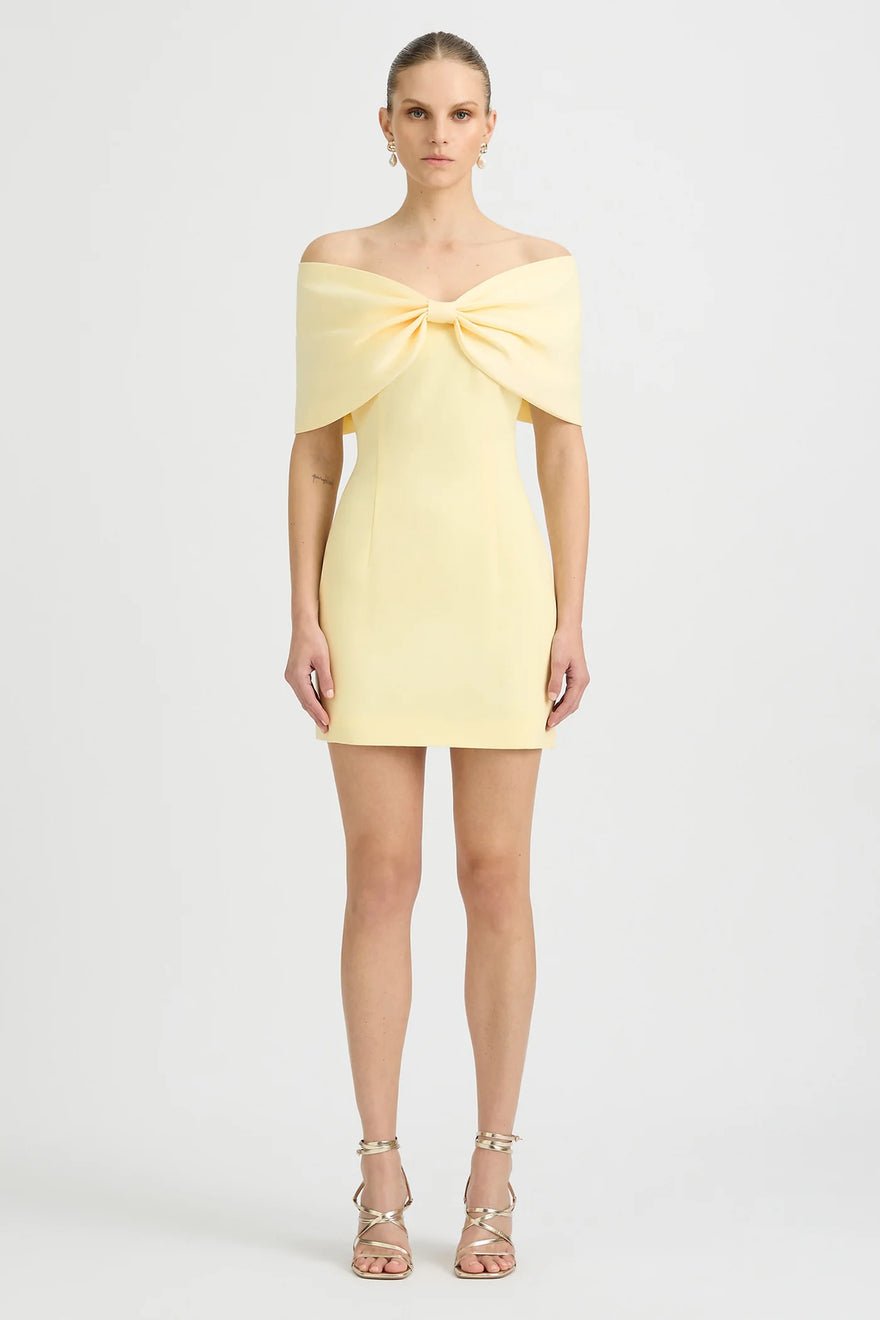 Sonya Belluno Mini Dress - Butter Yellow photo 4