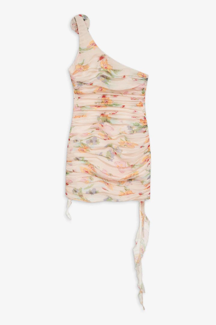 FOR LOVE & LEMONS ABBY ONE SHOULDER MINI DRESS - MULTI photo 8