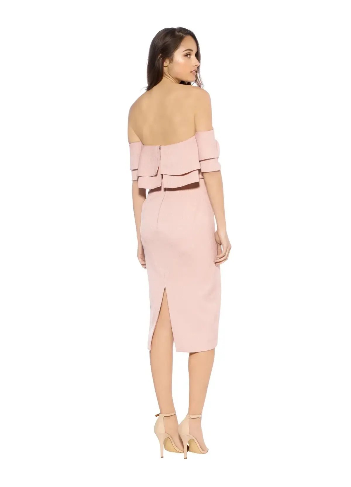 Keepsake Two Fold Dress Dusty Pink Size 10 photo 3