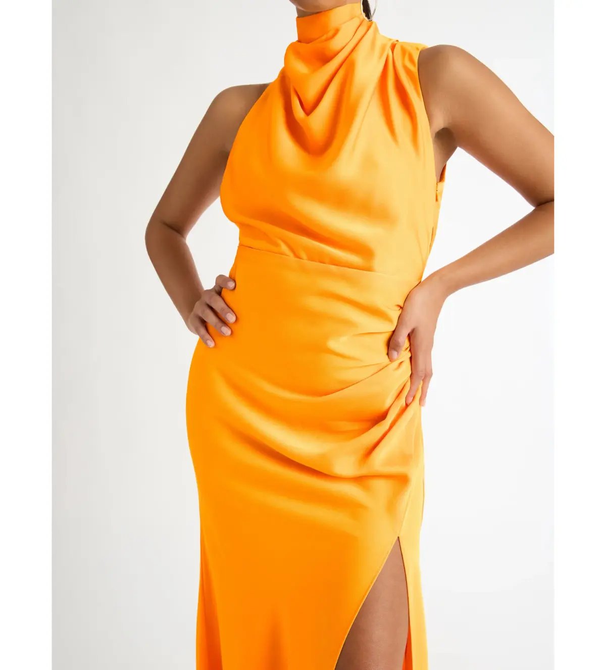 Sheike Venus Maxi Dress in Orange Size 6 photo 3