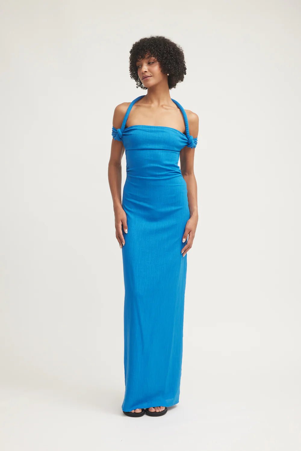 TOJHÀ RHODES DRESS - AZURE BLUE photo 5