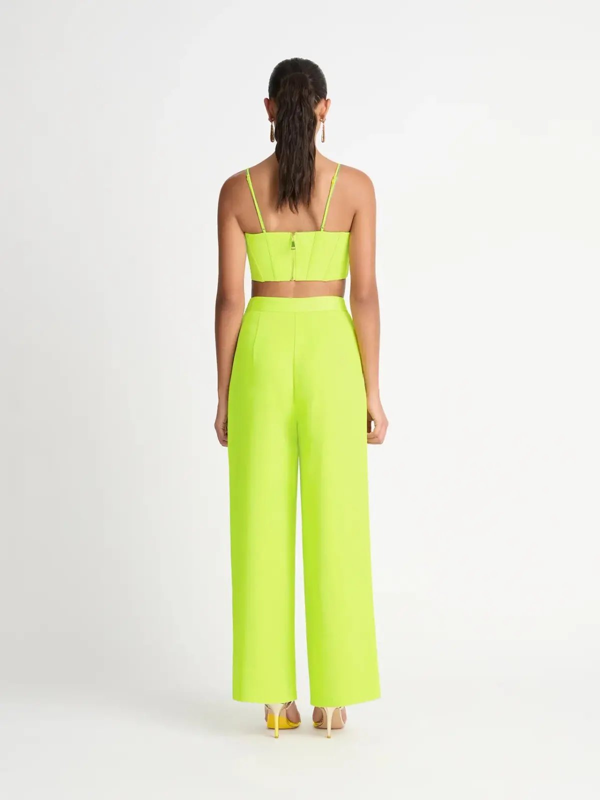 Sheike Lola Bustier Size 8 and Pant Size 10 Coord Set in Lime Green photo 3