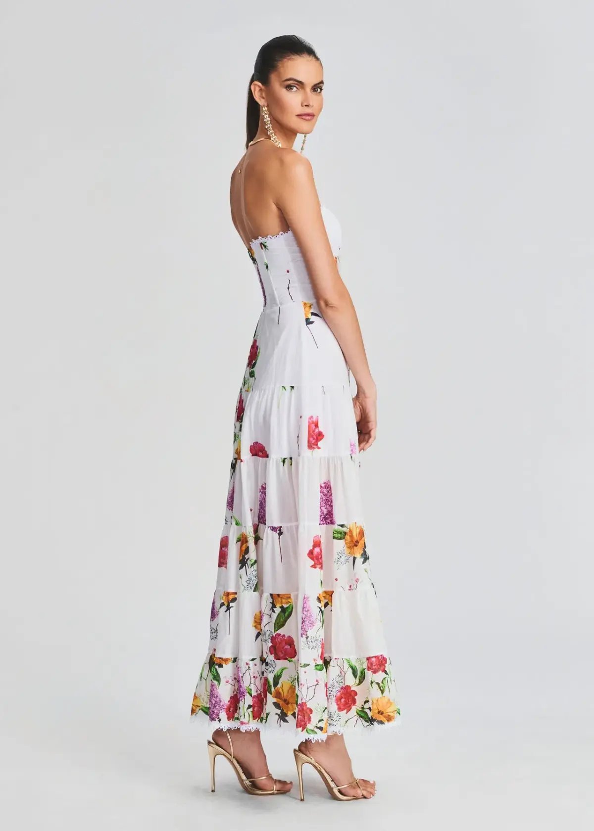 Charo Ruiz Ibiza Danny Long Dress Floral Size M / AU 10 photo 3