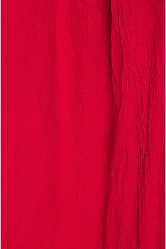 Helsa Studio Crinkle Pleated Gown Very Red Size 8 photo 8