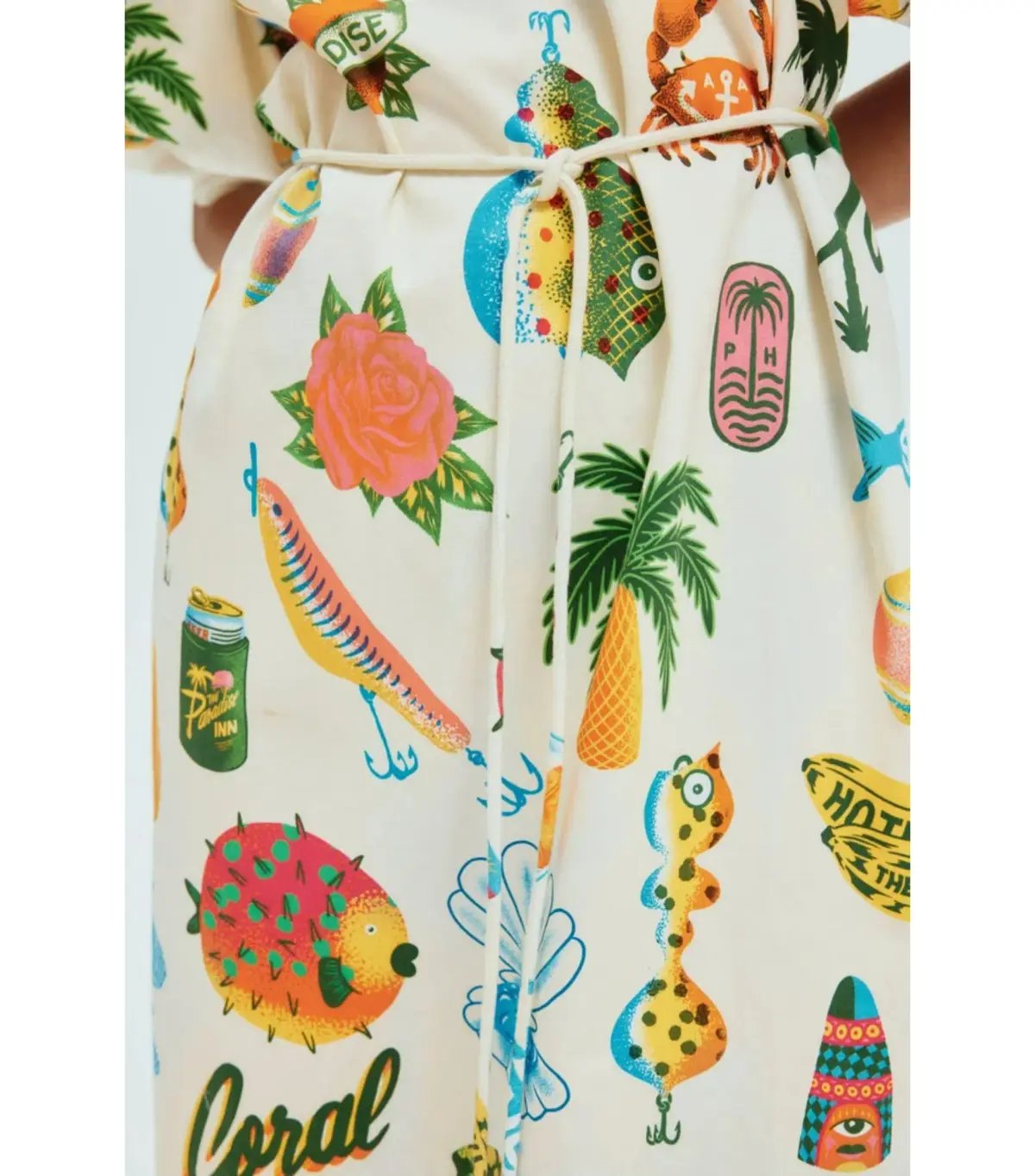 Alémais Samaki Puff Sleeve Midi Dress Print Size AU 12 photo 3