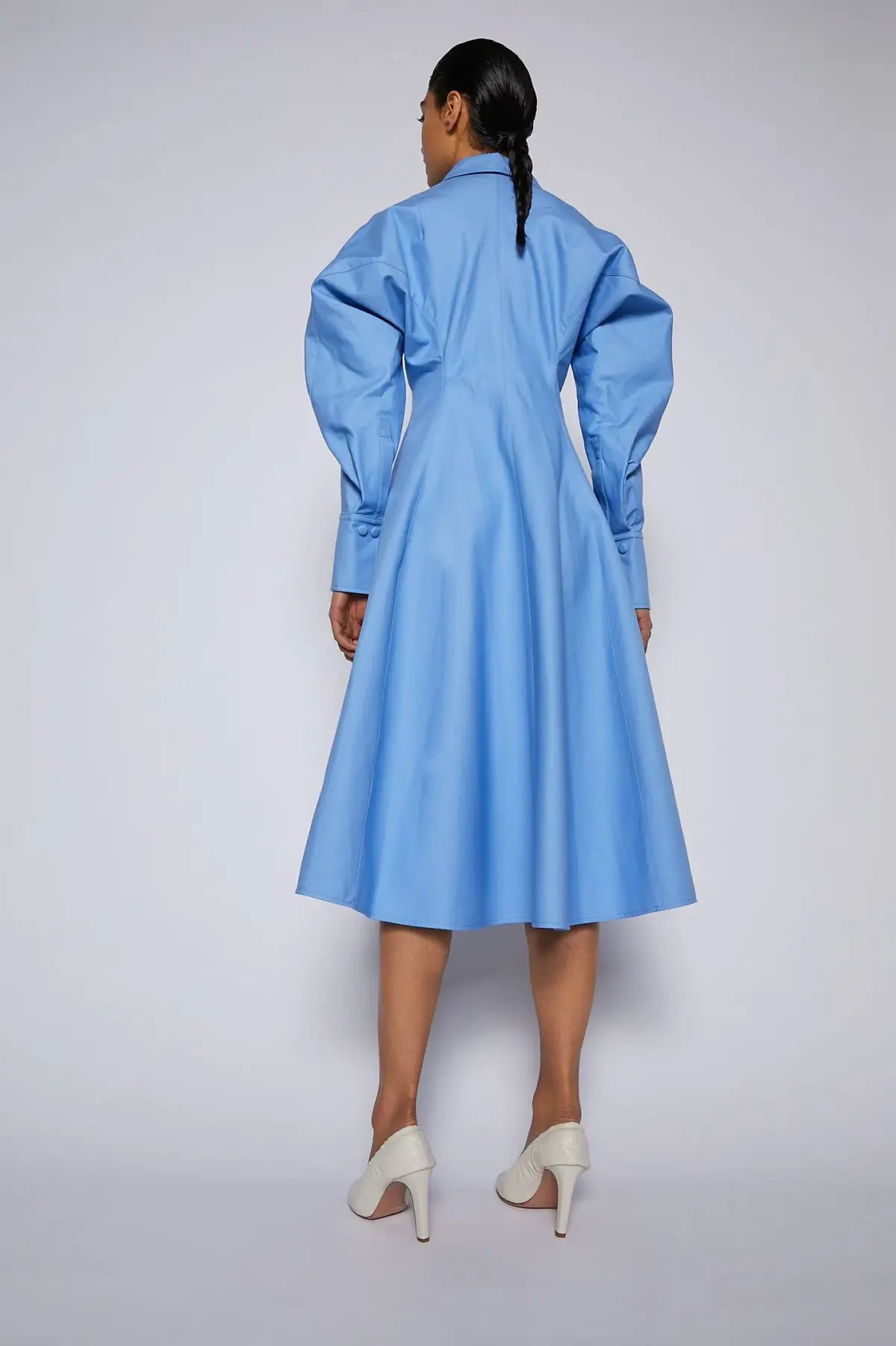 Scanlan Theodore Double Cotton Dress Blue Size AU 8 photo 3