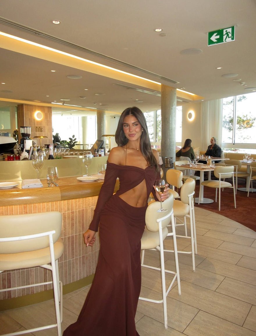 Natalie Rolt Emily Gown in Brown photo 3