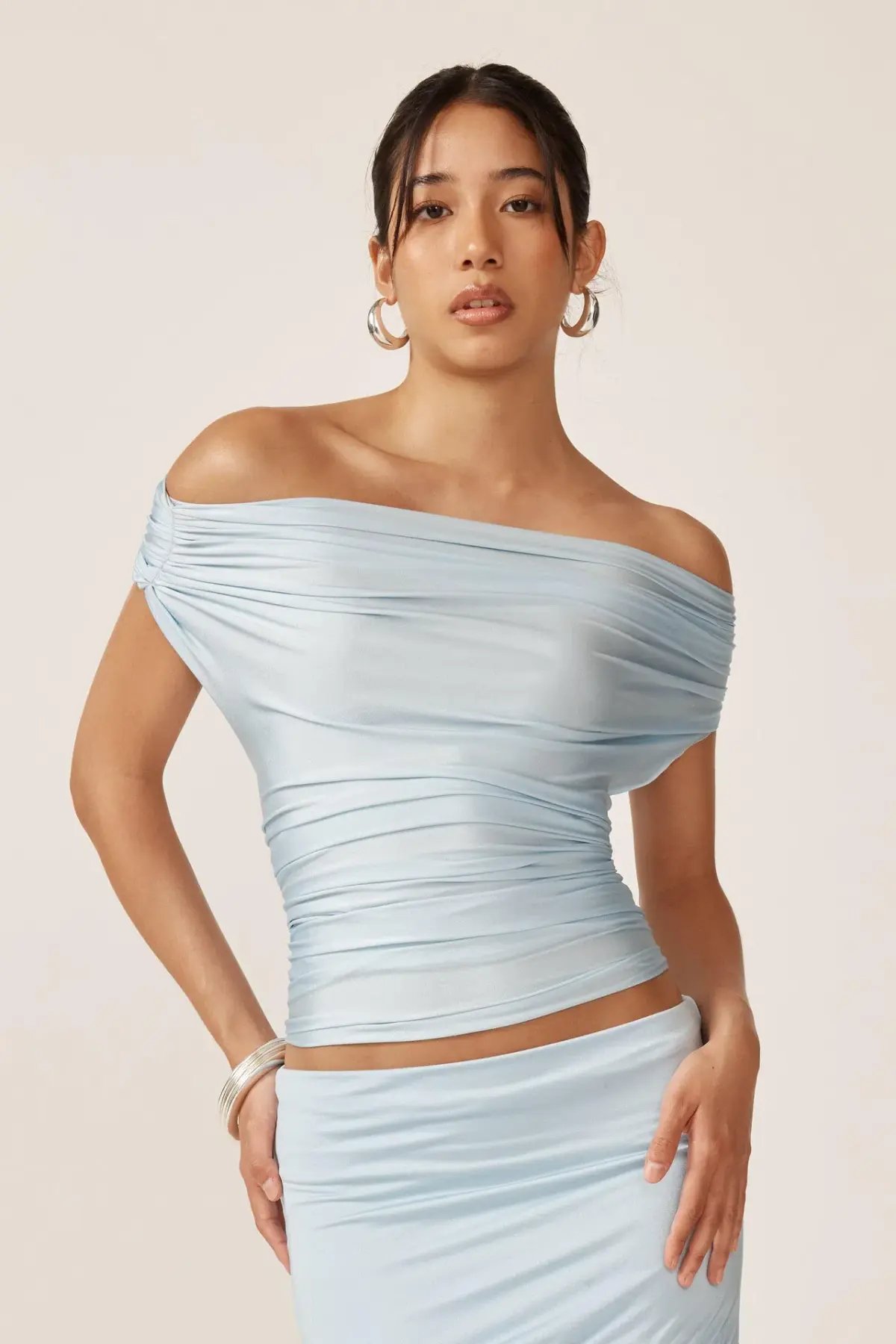 Ance Gria Grace Top and Skirt Set in Ice Blue Size XS / AU 6/8 photo 4