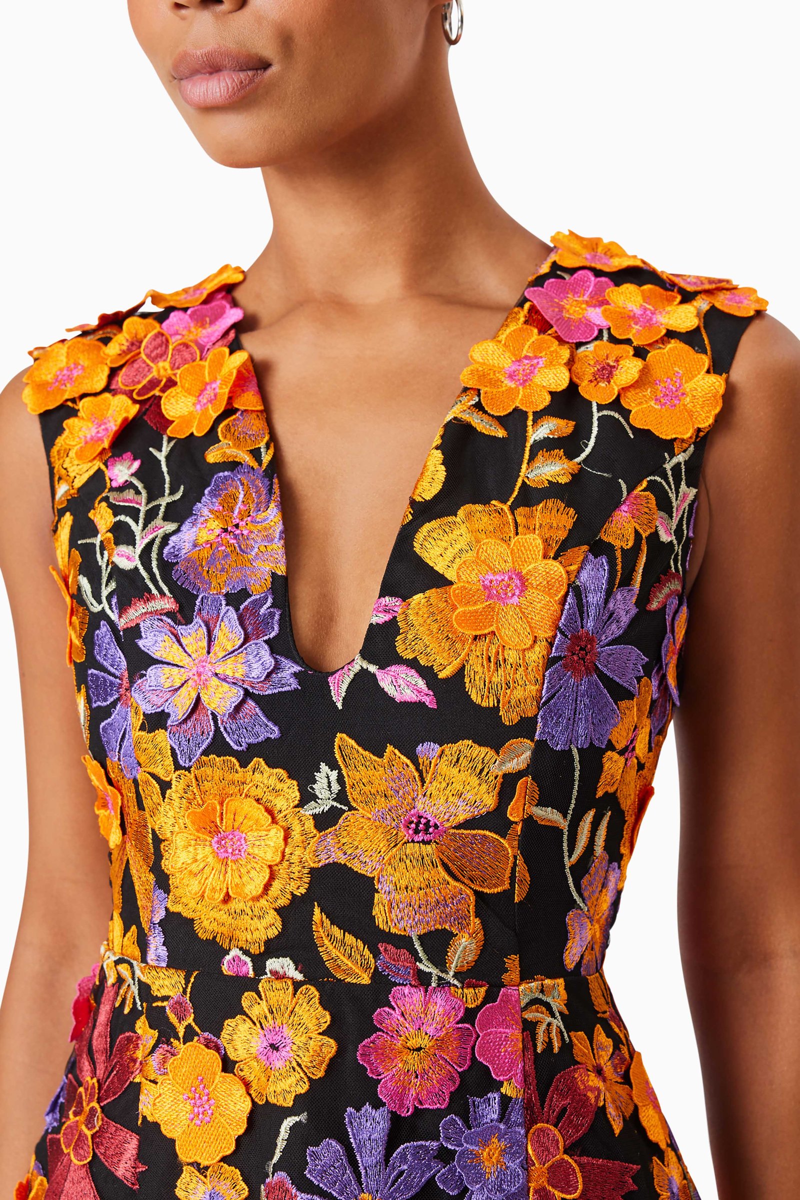 ELLIATT ALESSANDRA MINI DRESS - ORANGE MULTI photo 6