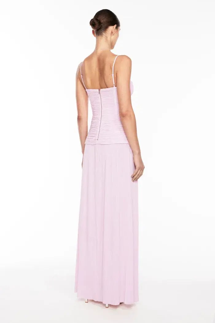 Manning Cartell Double Time Pleat Maxi Dress Hydrangea Size 6 photo 3