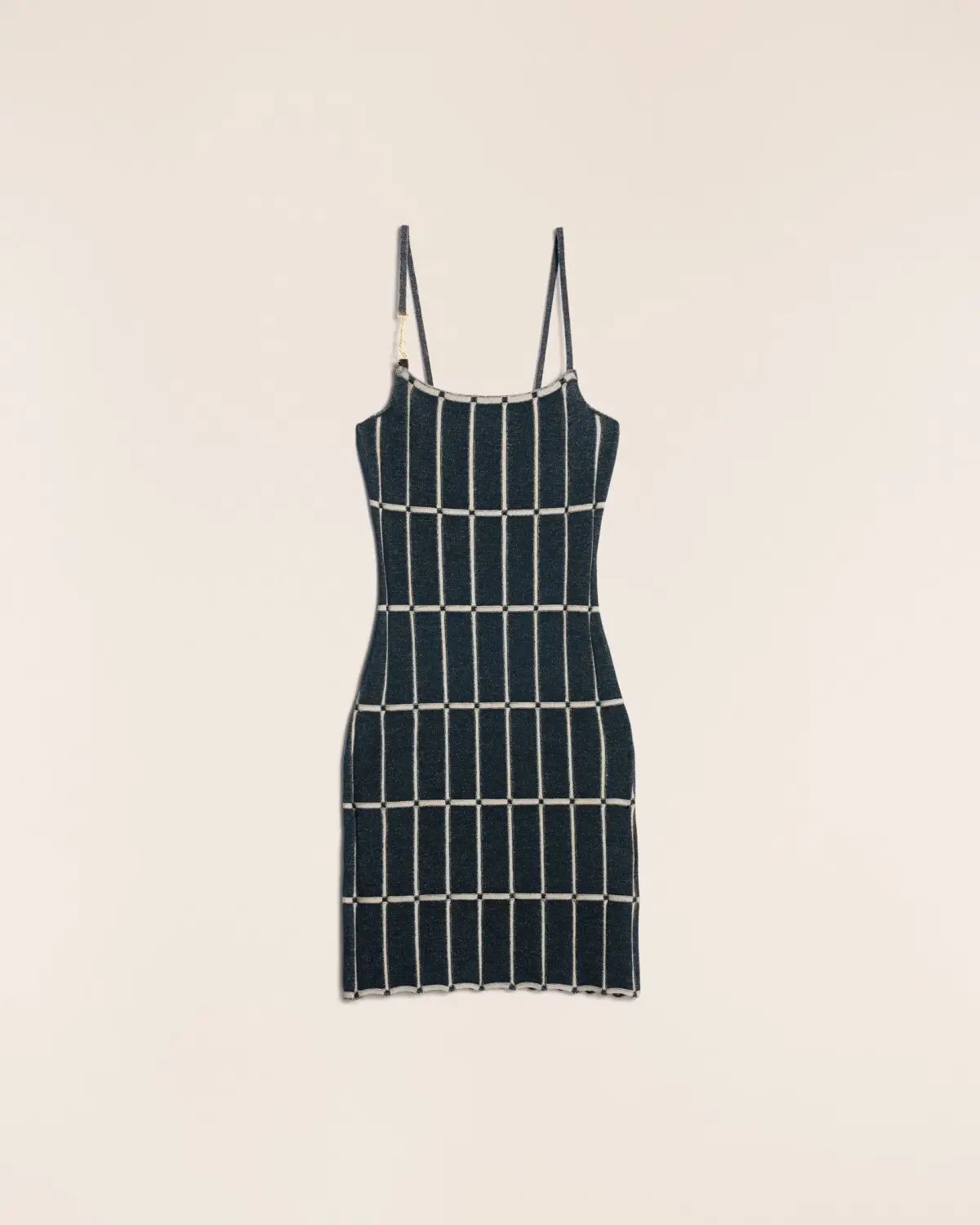 Jacquemus La Robe Maille Malha Dress Navy Size 8 photo 3