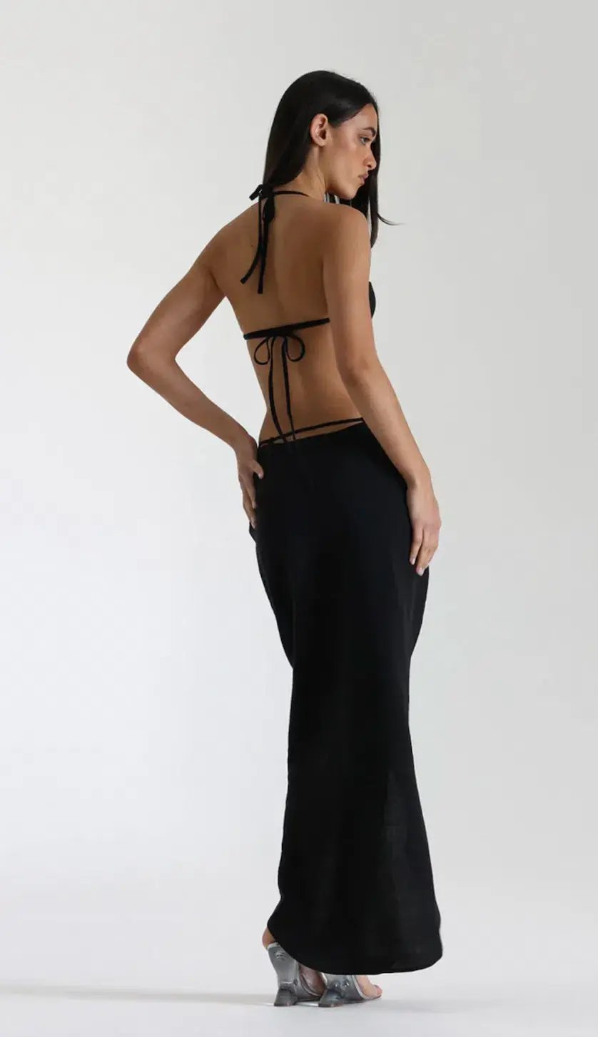 Natalie Rolt Aubrey Dress Black Size 1 / AU 8 photo 9