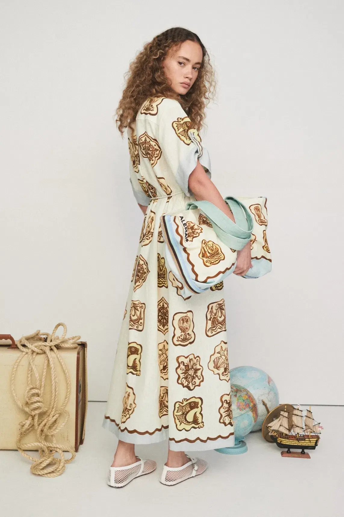 Alemais Relic Shirt Dress Multi Size 12 photo 3