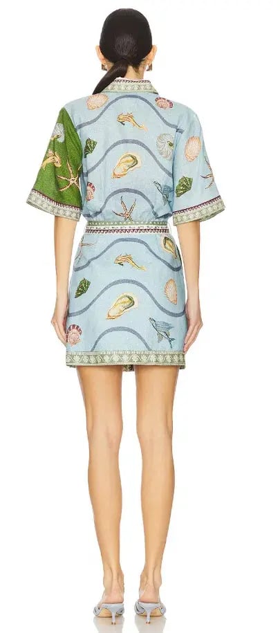 Alemais Bath House Mini Dress - Size 10 photo 4