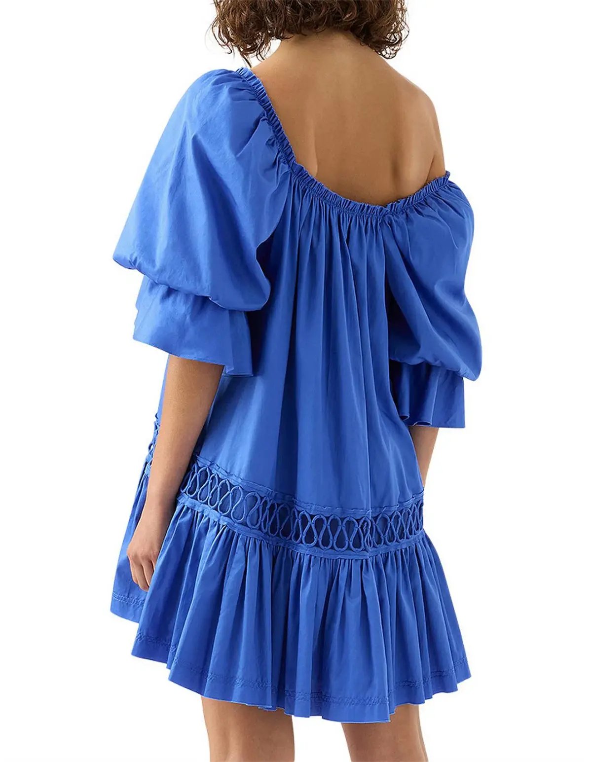 Aje Inspiration Mini Dress in Blue Size 10 photo 4