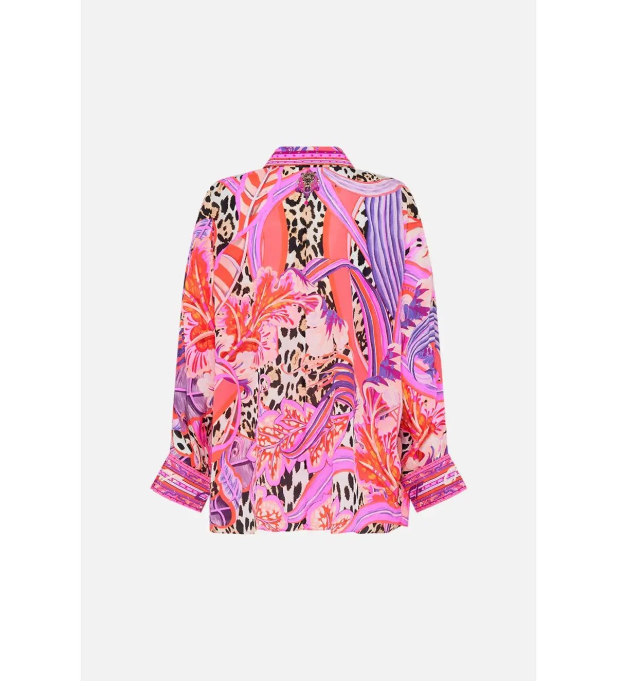 Camilla Viola Vintage Wing Collar Blouse Size XL AU 16 and Tuck Front Pant Size XXL AU 18 Set Multi Print photo 10