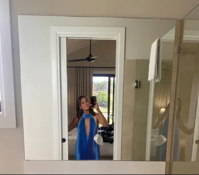 L'idée Opera Gown in Mediterranean Blue Size 8 photo 7