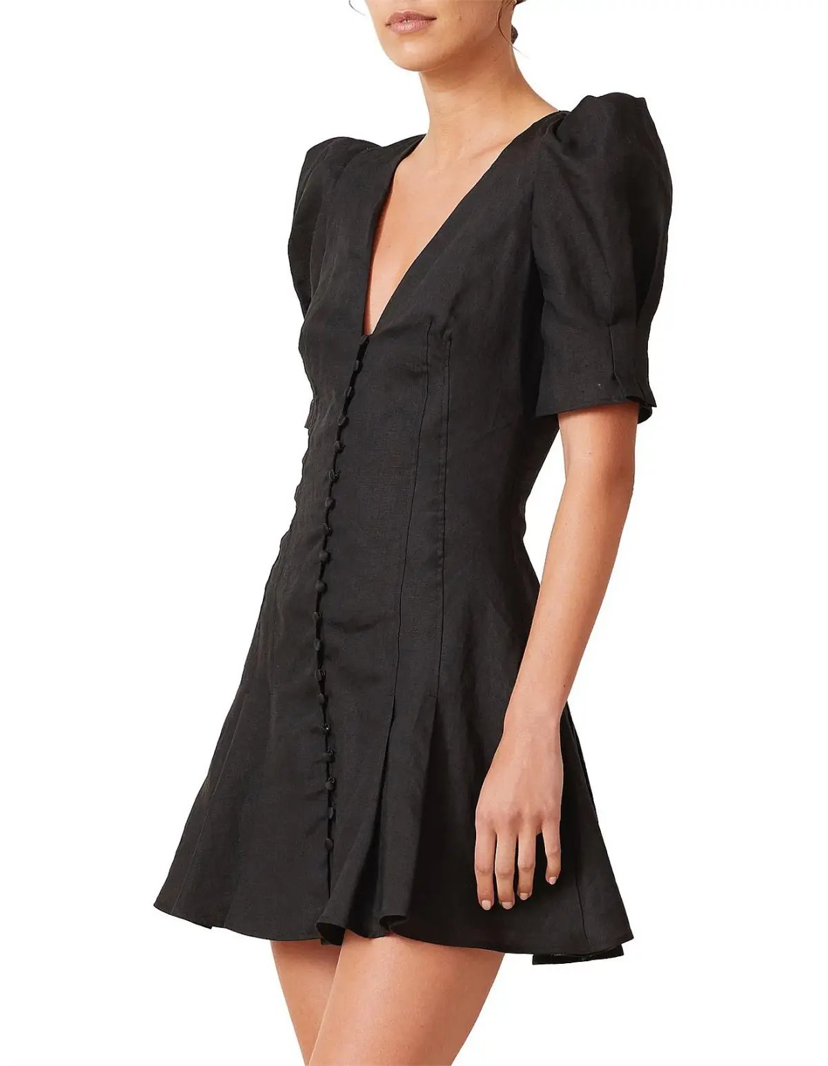 Bec & Bridge Puka Shell Dress Black Size AU 8 photo 3