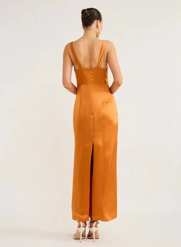 Anna Quan Liliana midi dress in kumquat size AU12 photo 3