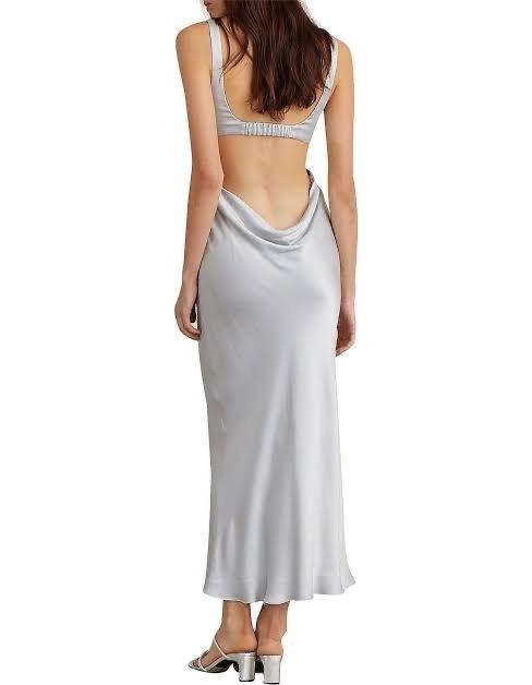 Bec & Bridge Caroline Cut Out Midi Dress Blue Size 8 photo 3