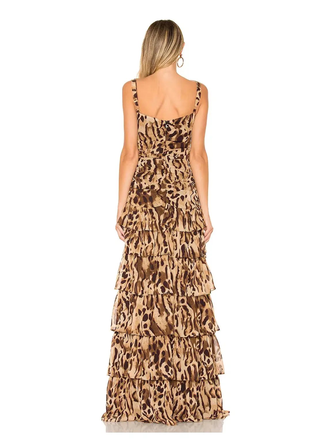 Bronx & Banco Amazon Gown Leopard Print Size 8 photo 2