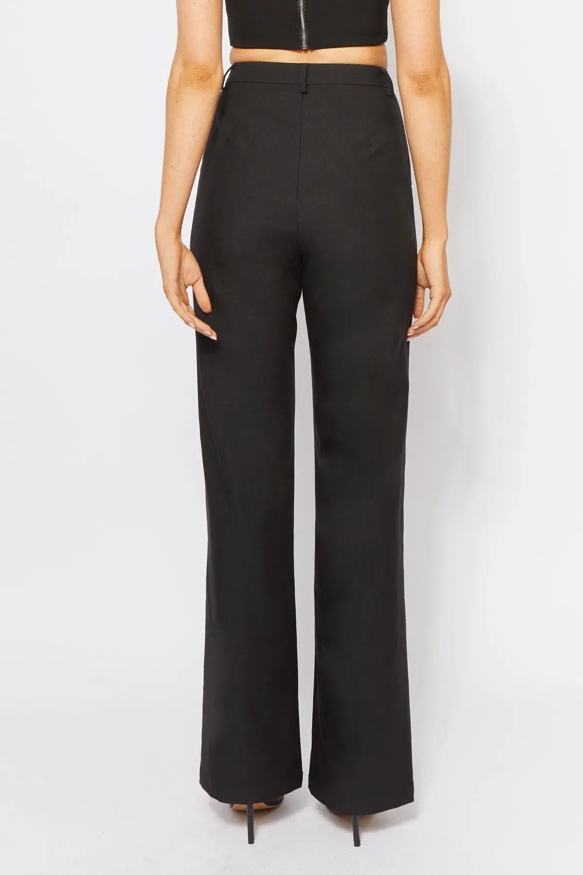 Bianca and Bridgett Cartia Crop and Pants Black Size 8 photo 6