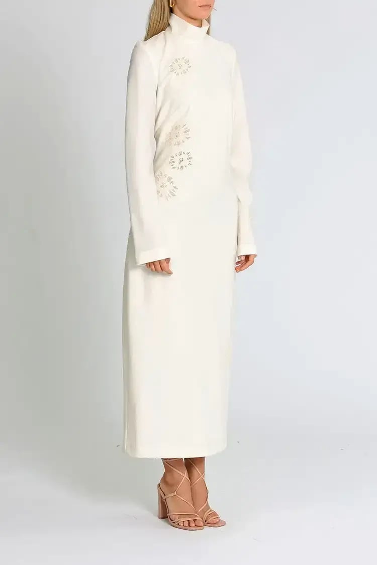 Camilla and Marc Viola Midi Dress in Cream Size 12 photo 2