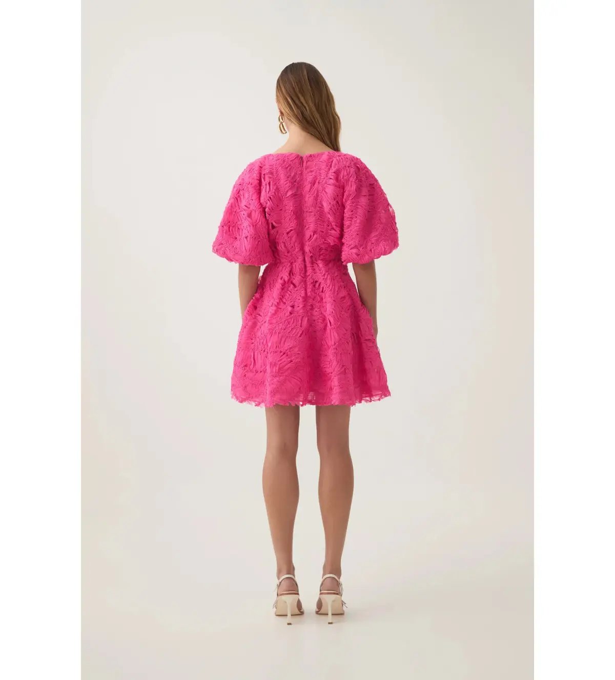 Aje Florential Mini Swing Dress Azalea Pink Size AU 12 photo 4
